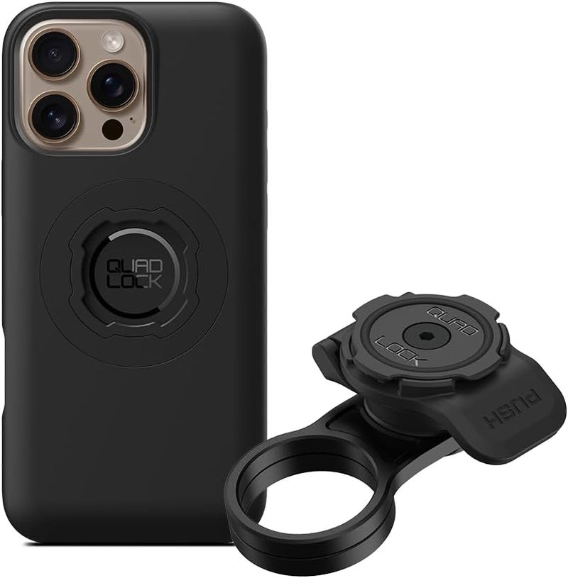 QUAD LOCK Stem Cap Bike Mount Kit with MAG Phone Case for iPhone 16 Pro Max - Image 1